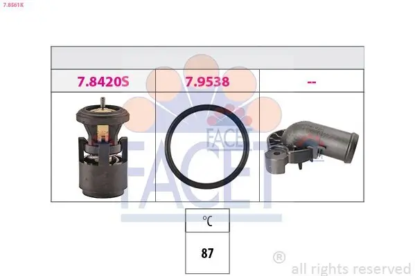 Thermostat, Kühlmittel FACET 7.8561K