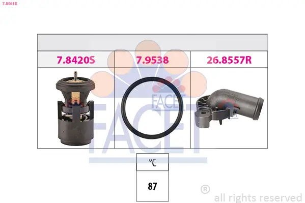 Thermostat, Kühlmittel FACET 7.8561K