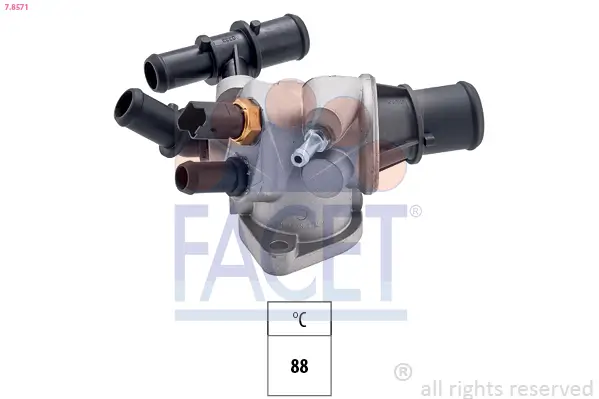 Thermostat, Kühlmittel FACET 7.8571