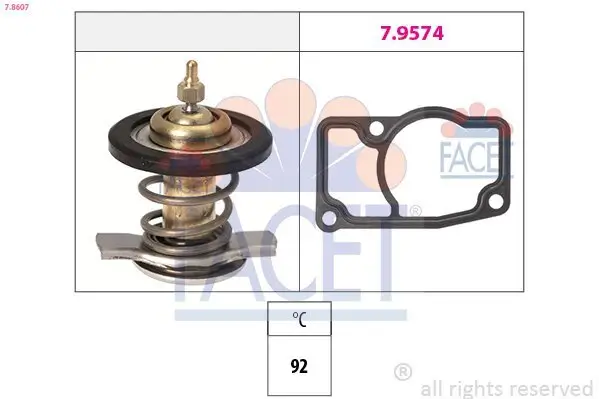 Thermostat, Kühlmittel FACET 7.8607