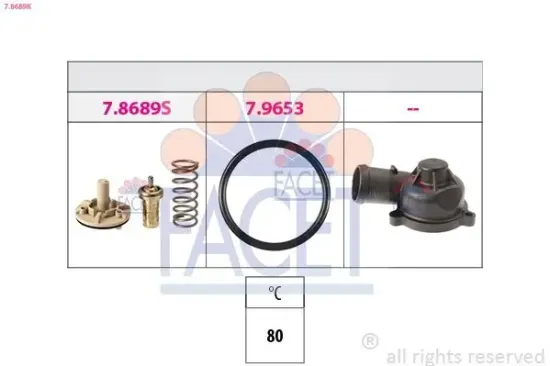 Thermostat, Kühlmittel FACET 7.8689K Bild Thermostat, Kühlmittel FACET 7.8689K