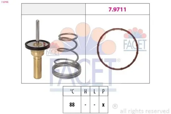 Thermostat, Kühlmittel FACET 7.8798 Bild Thermostat, Kühlmittel FACET 7.8798