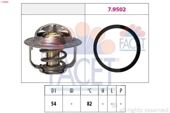 Thermostat, Kühlmittel FACET 7.8800 Bild Thermostat, Kühlmittel FACET 7.8800