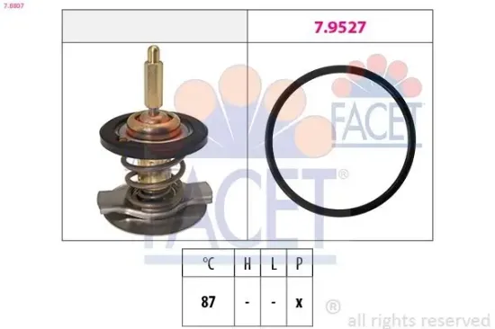 Thermostat, Kühlmittel FACET 7.8807 Bild Thermostat, Kühlmittel FACET 7.8807