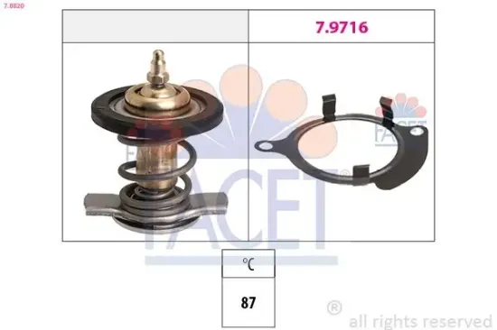 Thermostat, Kühlmittel FACET 7.8820 Bild Thermostat, Kühlmittel FACET 7.8820