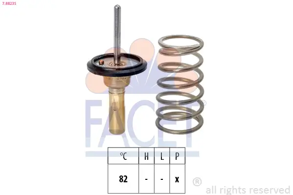 Thermostat, Kühlmittel FACET 7.8823S