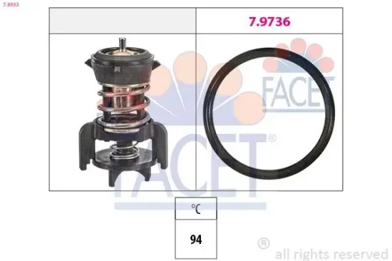 Thermostat, Kühlmittel FACET 7.8933 Bild Thermostat, Kühlmittel FACET 7.8933