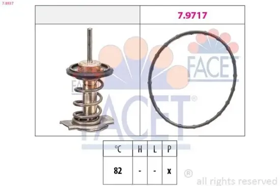 Thermostat, Kühlmittel FACET 7.8937 Bild Thermostat, Kühlmittel FACET 7.8937