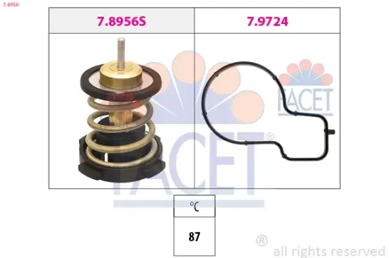 Thermostat, Kühlmittel FACET 7.8956 Bild Thermostat, Kühlmittel FACET 7.8956