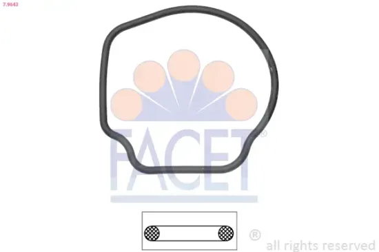 Dichtung, Thermostat FACET 7.9643 Bild Dichtung, Thermostat FACET 7.9643