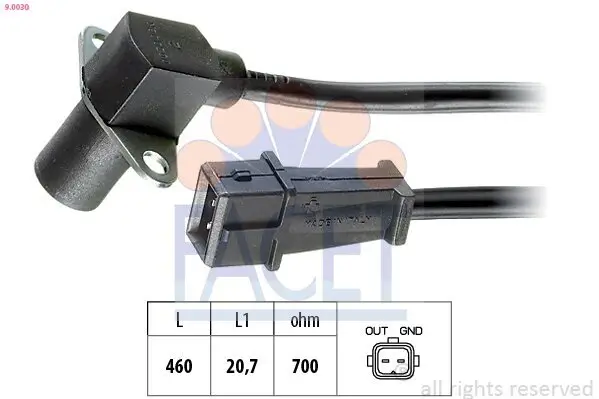 Impulsgeber, Kurbelwelle FACET 9.0030
