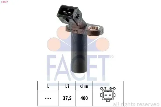 Impulsgeber, Kurbelwelle FACET 9.0037 Bild Impulsgeber, Kurbelwelle FACET 9.0037
