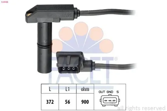 Impulsgeber, Kurbelwelle FACET 9.0048 Bild Impulsgeber, Kurbelwelle FACET 9.0048