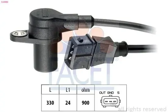 Impulsgeber, Kurbelwelle FACET 9.0090 Bild Impulsgeber, Kurbelwelle FACET 9.0090