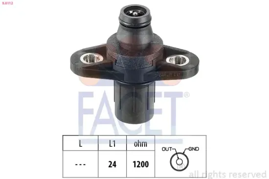 Sensor, Motordrehzahl FACET 9.0112 Bild Sensor, Motordrehzahl FACET 9.0112