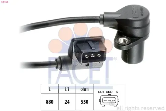 Impulsgeber, Kurbelwelle FACET 9.0158 Bild Impulsgeber, Kurbelwelle FACET 9.0158