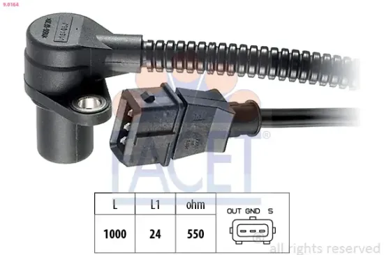 Impulsgeber, Kurbelwelle FACET 9.0164 Bild Impulsgeber, Kurbelwelle FACET 9.0164