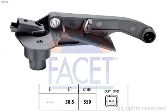Impulsgeber, Kurbelwelle FACET 9.0177 Bild Impulsgeber, Kurbelwelle FACET 9.0177