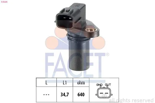 Impulsgeber, Kurbelwelle FACET 9.0225