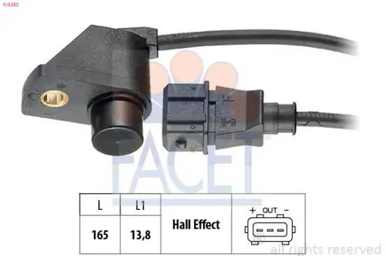 Sensor, Nockenwellenposition FACET 9.0242 Bild Sensor, Nockenwellenposition FACET 9.0242