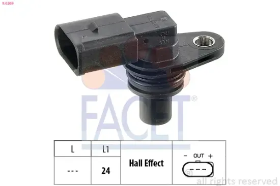 Sensor, Motordrehzahl FACET 9.0269 Bild Sensor, Motordrehzahl FACET 9.0269
