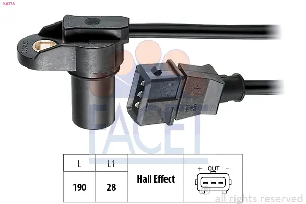 Sensor, Nockenwellenposition FACET 9.0278