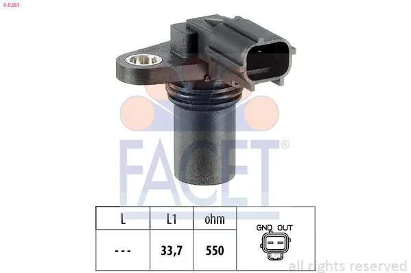 Sensor, Nockenwellenposition FACET 9.0281