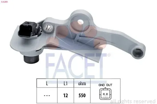 Impulsgeber, Kurbelwelle FACET 9.0299 Bild Impulsgeber, Kurbelwelle FACET 9.0299