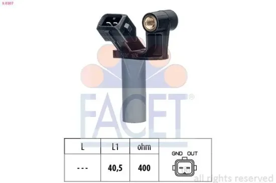 Impulsgeber, Kurbelwelle FACET 9.0307 Bild Impulsgeber, Kurbelwelle FACET 9.0307