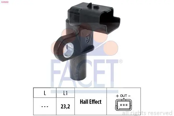 Sensor, Nockenwellenposition FACET 9.0332