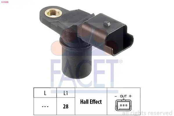 Sensor, Drehzahl FACET 9.0348