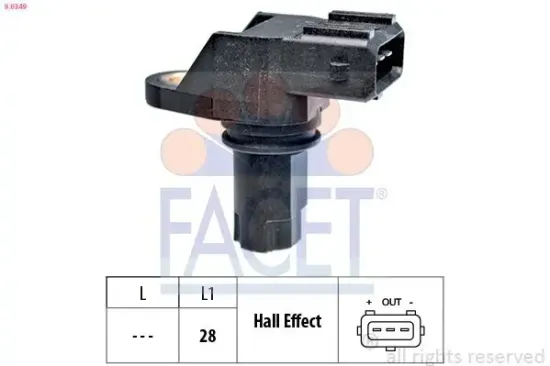 Impulsgeber, Kurbelwelle FACET 9.0349 Bild Impulsgeber, Kurbelwelle FACET 9.0349