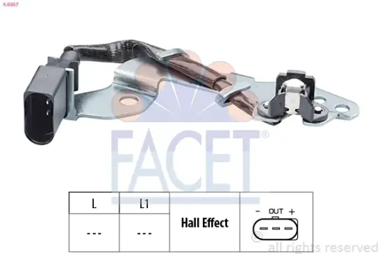 Sensor, Motordrehzahl FACET 9.0367 Bild Sensor, Motordrehzahl FACET 9.0367