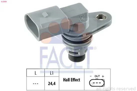 Sensor, Motordrehzahl FACET 9.0368 Bild Sensor, Motordrehzahl FACET 9.0368