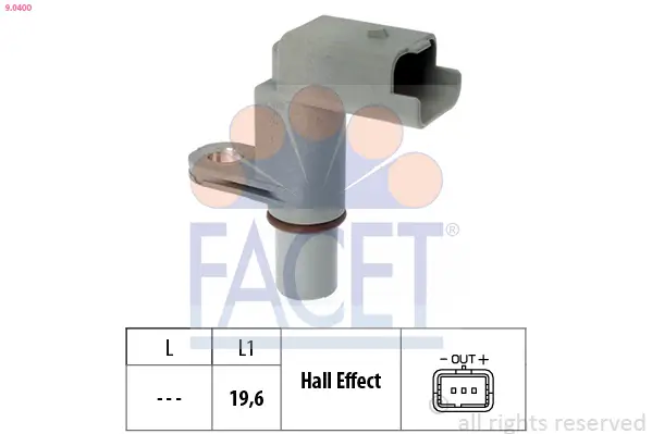 Sensor, Motordrehzahl FACET 9.0400