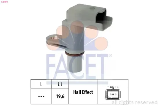Sensor, Motordrehzahl FACET 9.0400 Bild Sensor, Motordrehzahl FACET 9.0400