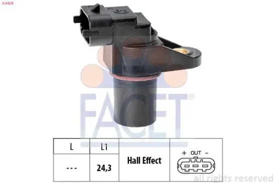 Sensor, Nockenwellenposition FACET 9.0459 Bild Sensor, Nockenwellenposition FACET 9.0459