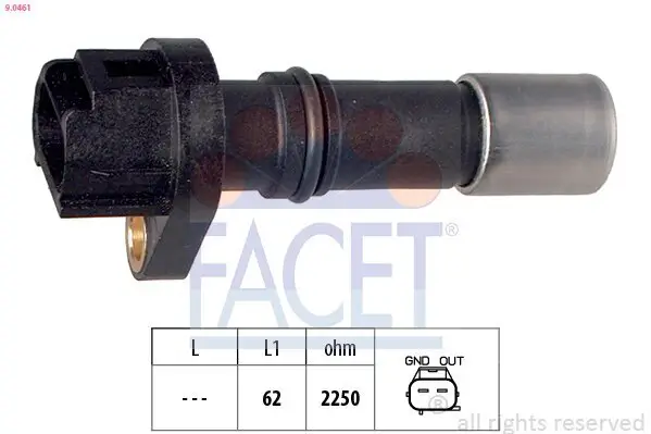 Impulsgeber, Kurbelwelle FACET 9.0461