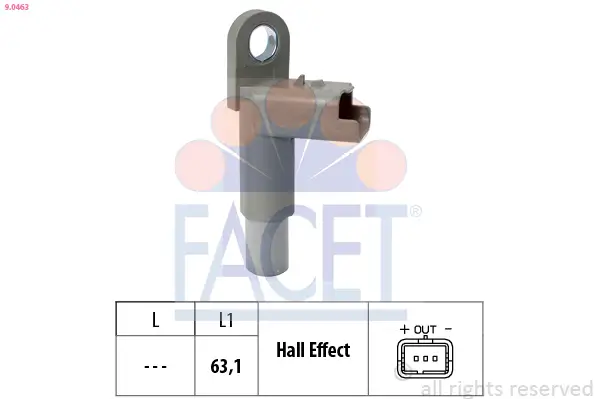 Sensor, Motordrehzahl FACET 9.0463