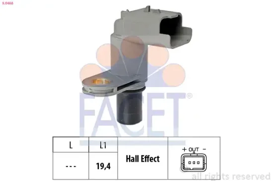 Sensor, Motordrehzahl FACET 9.0468 Bild Sensor, Motordrehzahl FACET 9.0468