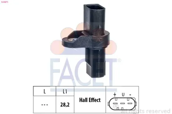 Sensor, Motordrehzahl FACET 9.0471 Bild Sensor, Motordrehzahl FACET 9.0471