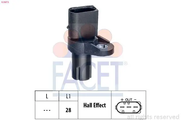 Impulsgeber, Kurbelwelle FACET 9.0473