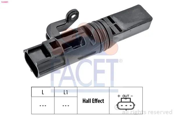 Sensor, Motordrehzahl FACET 9.0481