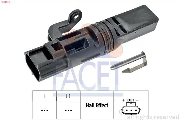 Sensor, Motordrehzahl FACET 9.0481K