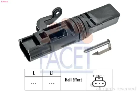 Sensor, Motordrehzahl FACET 9.0481K Bild Sensor, Motordrehzahl FACET 9.0481K