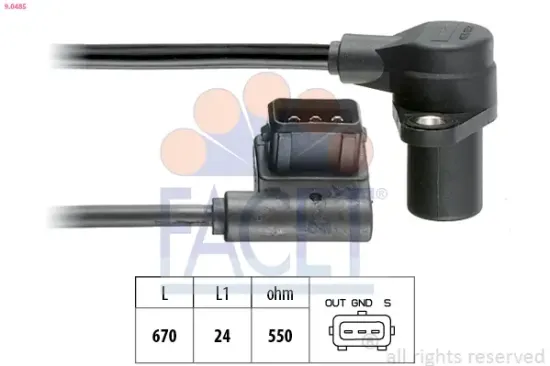 Impulsgeber, Kurbelwelle FACET 9.0485 Bild Impulsgeber, Kurbelwelle FACET 9.0485