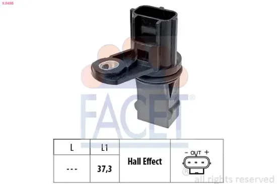 Sensor, Motordrehzahl FACET 9.0498 Bild Sensor, Motordrehzahl FACET 9.0498