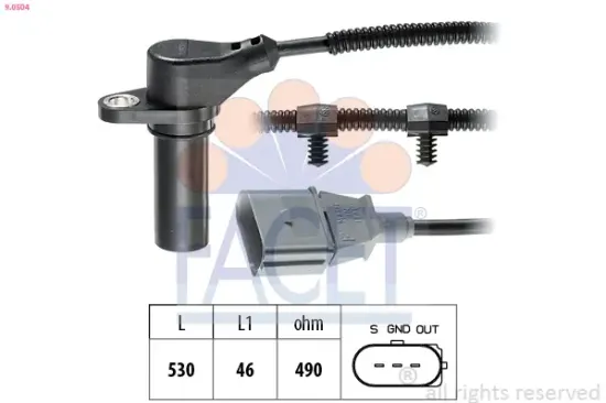 Impulsgeber, Kurbelwelle FACET 9.0504 Bild Impulsgeber, Kurbelwelle FACET 9.0504