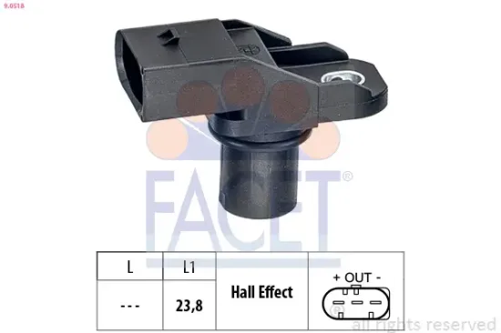 Sensor, Nockenwellenposition FACET 9.0518 Bild Sensor, Nockenwellenposition FACET 9.0518
