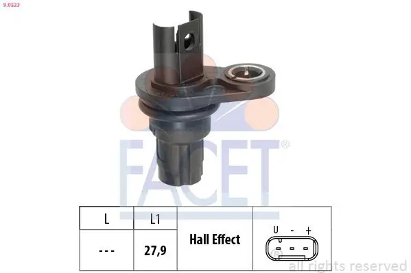 Sensor, Drehzahl FACET 9.0523